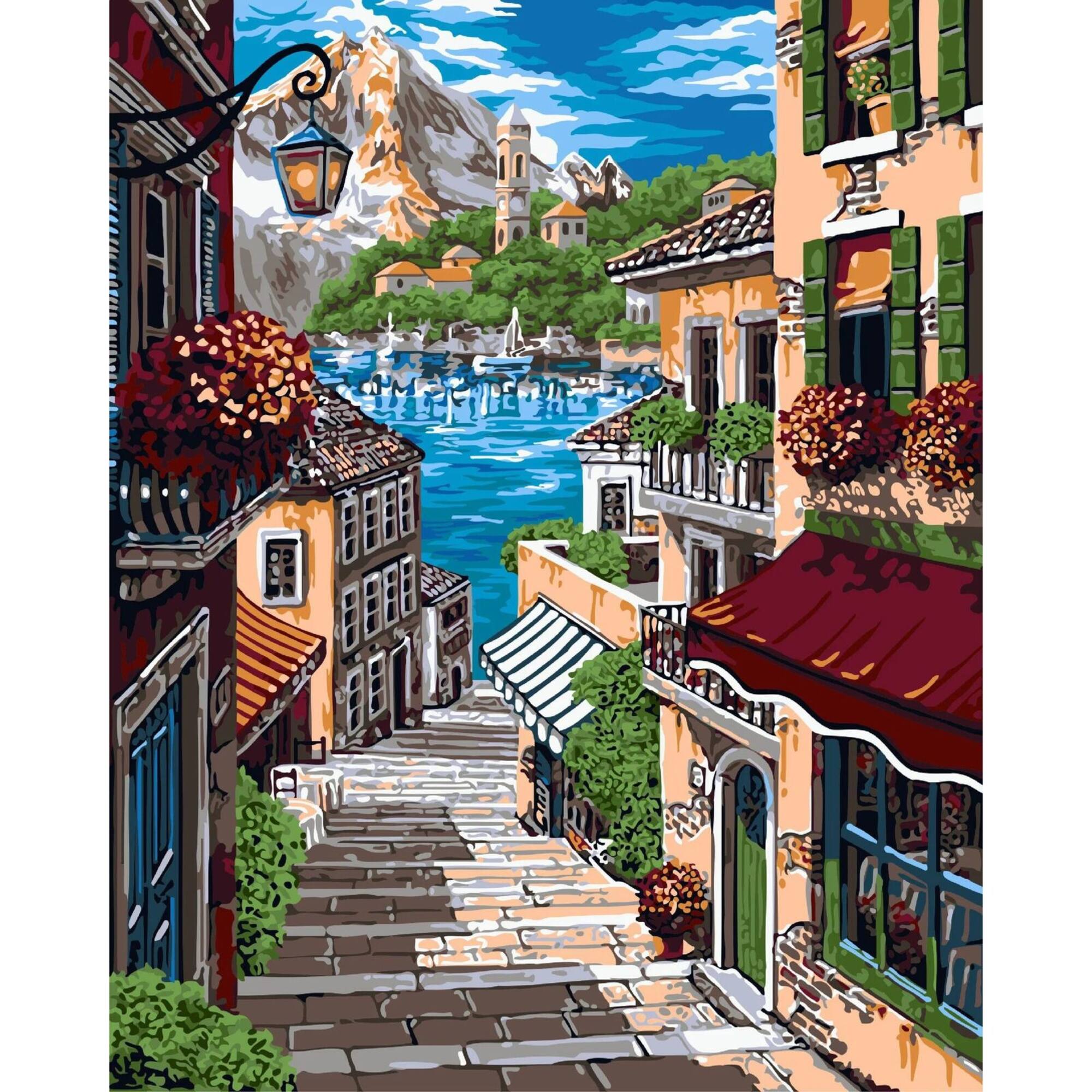Crafting Spark European Street Painting by Numbers Kit